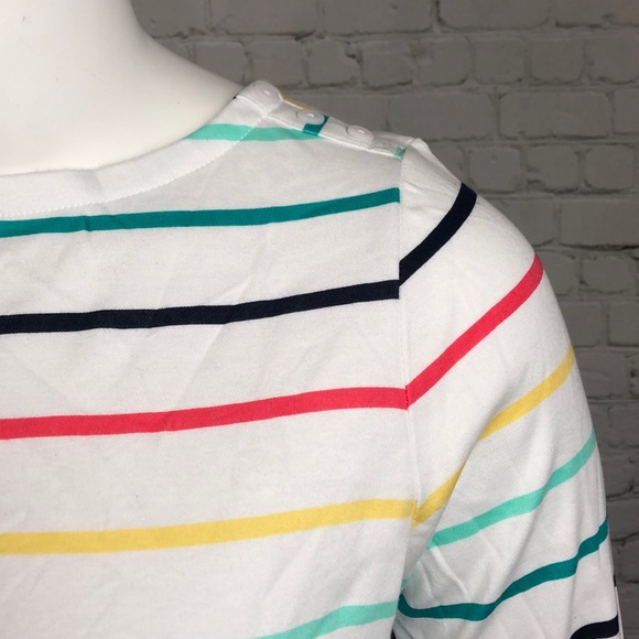 0X 2X 3X Charter Club Striped Cotton Top Plus Size - Picture 5 of 5